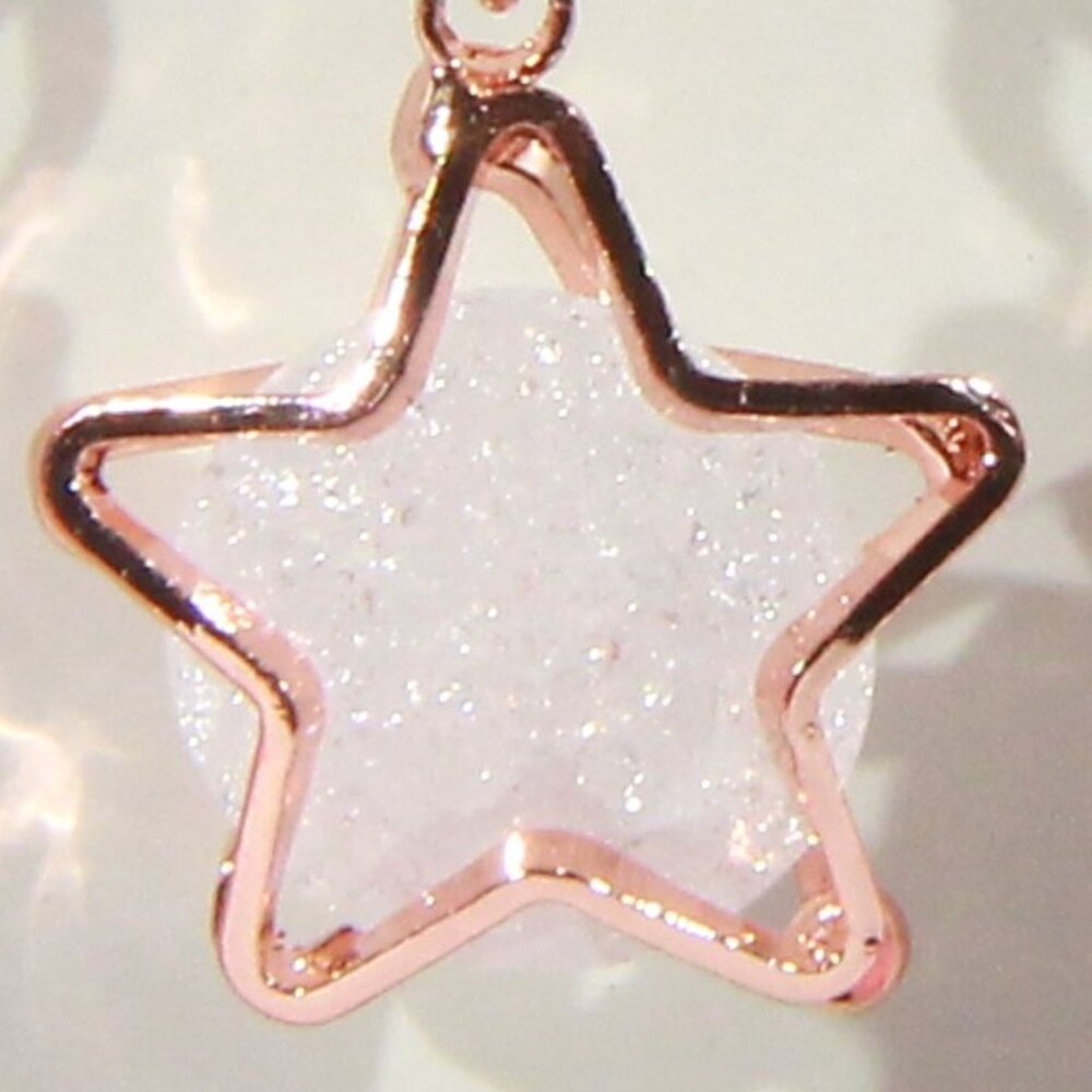 NWOT Francesca's Collections Rose Gold Tone Earrings - Picture 4 of 5